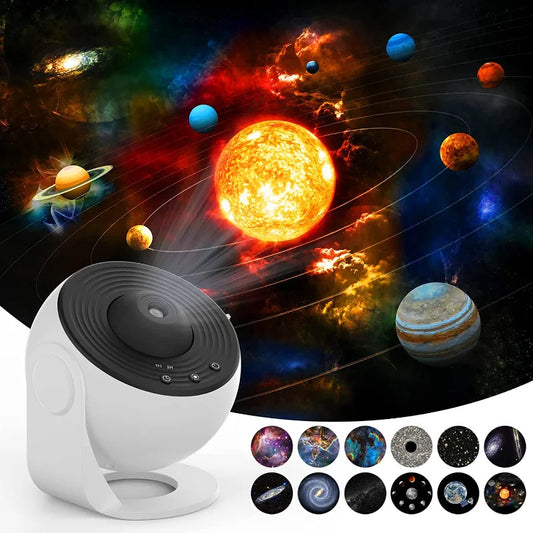 Night Light Projector with Galaxy Patterns and Planetarium Lamp