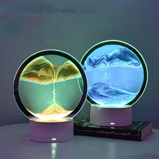 3D Quicksand Bedside Table Lamp - Creative Design for Stylish Bedrooms